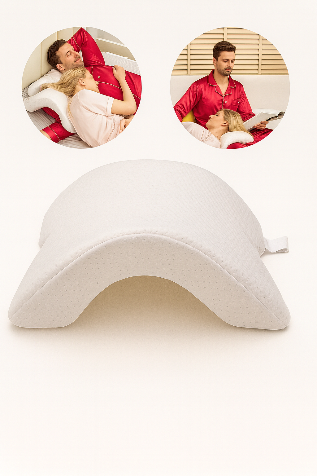 Fix4o4™ U-Shaped Memory Foam Pillow – Zero Pressure Couples & Neck Support Pillow