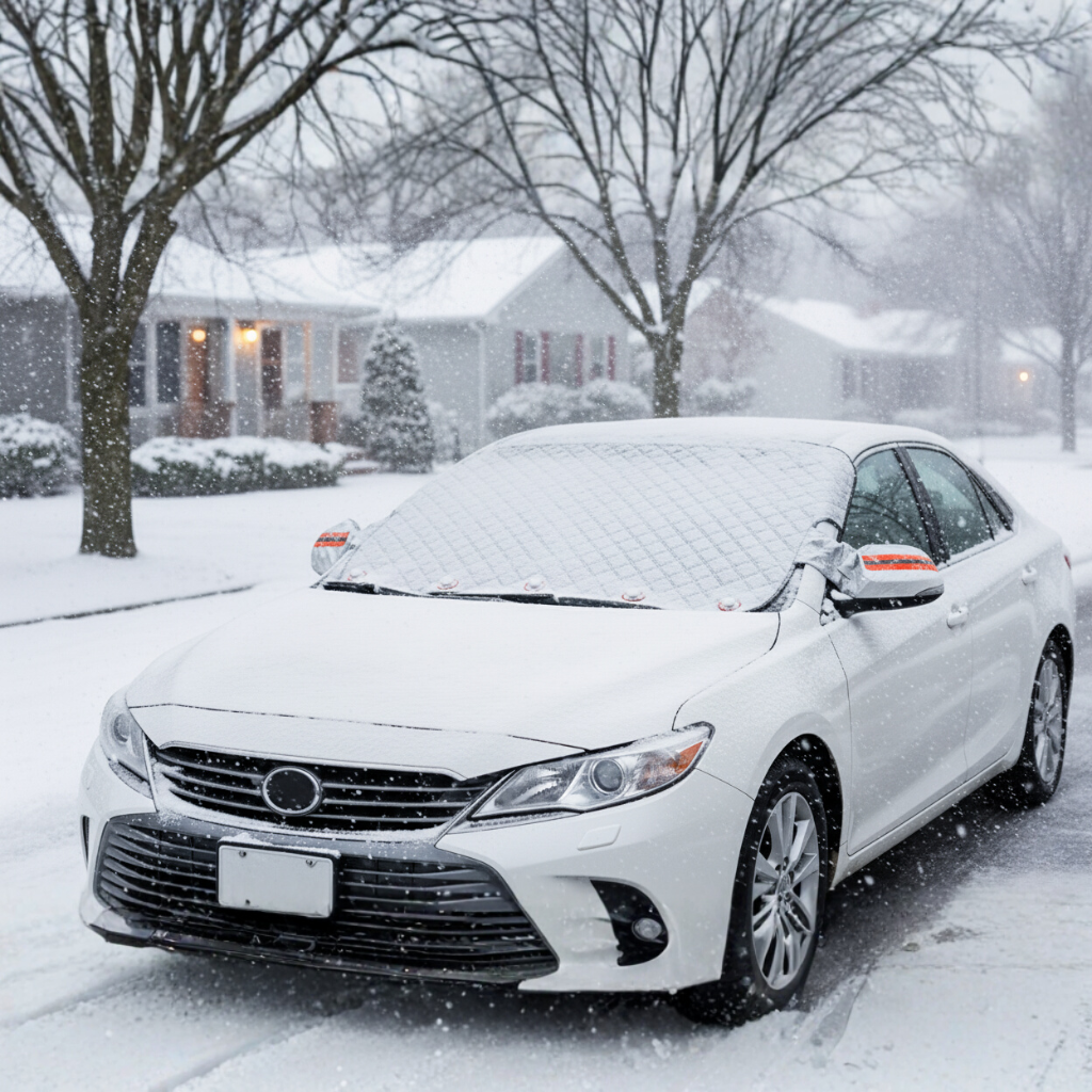 Fix4o4™ All-Weather Car Windshield Cover – Sun, Snow & Ice Protector | Waterproof & Anti-Scratch Shield