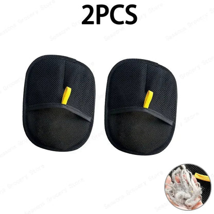 Pet Hair Removal Gloves Static Free Bidirectional Brushing Grooming Tool for Dog Cat Sofa Carpet Clothes Cleaning