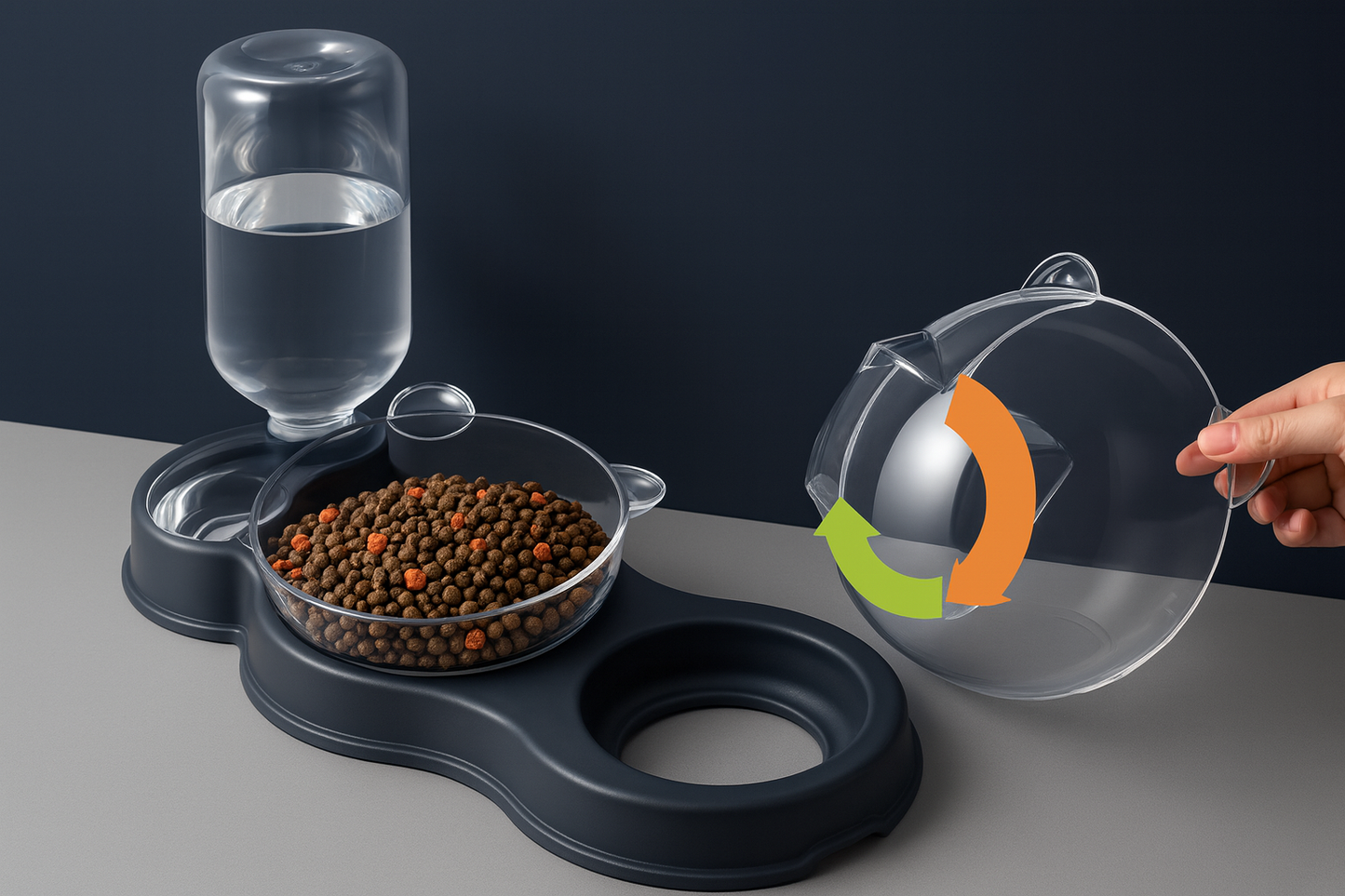 Fix4o4™ 3-in-1 Smart Pet Feeder & Water Bowl Set