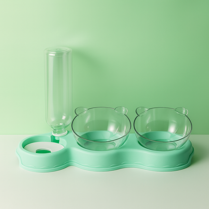 Fix4o4™ 3-in-1 Smart Pet Feeder & Water Bowl Set