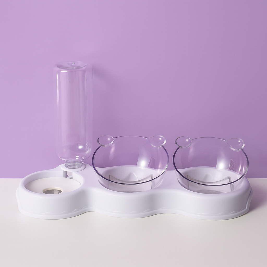 Fix4o4™ 3-in-1 Smart Pet Feeder & Water Bowl Set