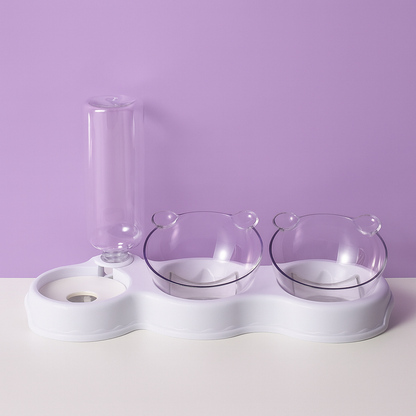 Fix4o4™ 3-in-1 Smart Pet Feeder & Water Bowl Set