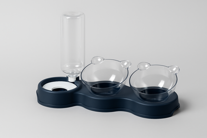 Fix4o4™ 3-in-1 Smart Pet Feeder & Water Bowl Set