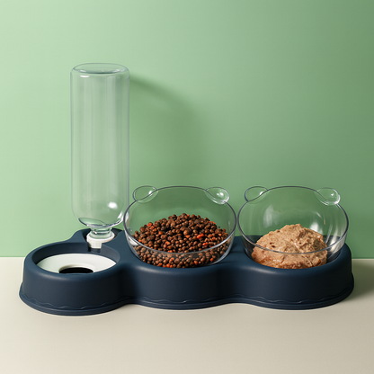 Fix4o4™ 3-in-1 Smart Pet Feeder & Water Bowl Set