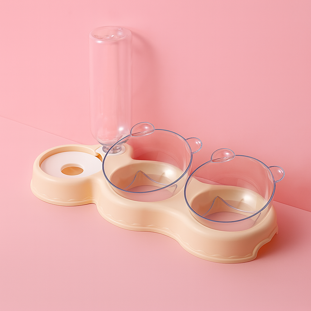 Fix4o4™ 3-in-1 Smart Pet Feeder & Water Bowl Set