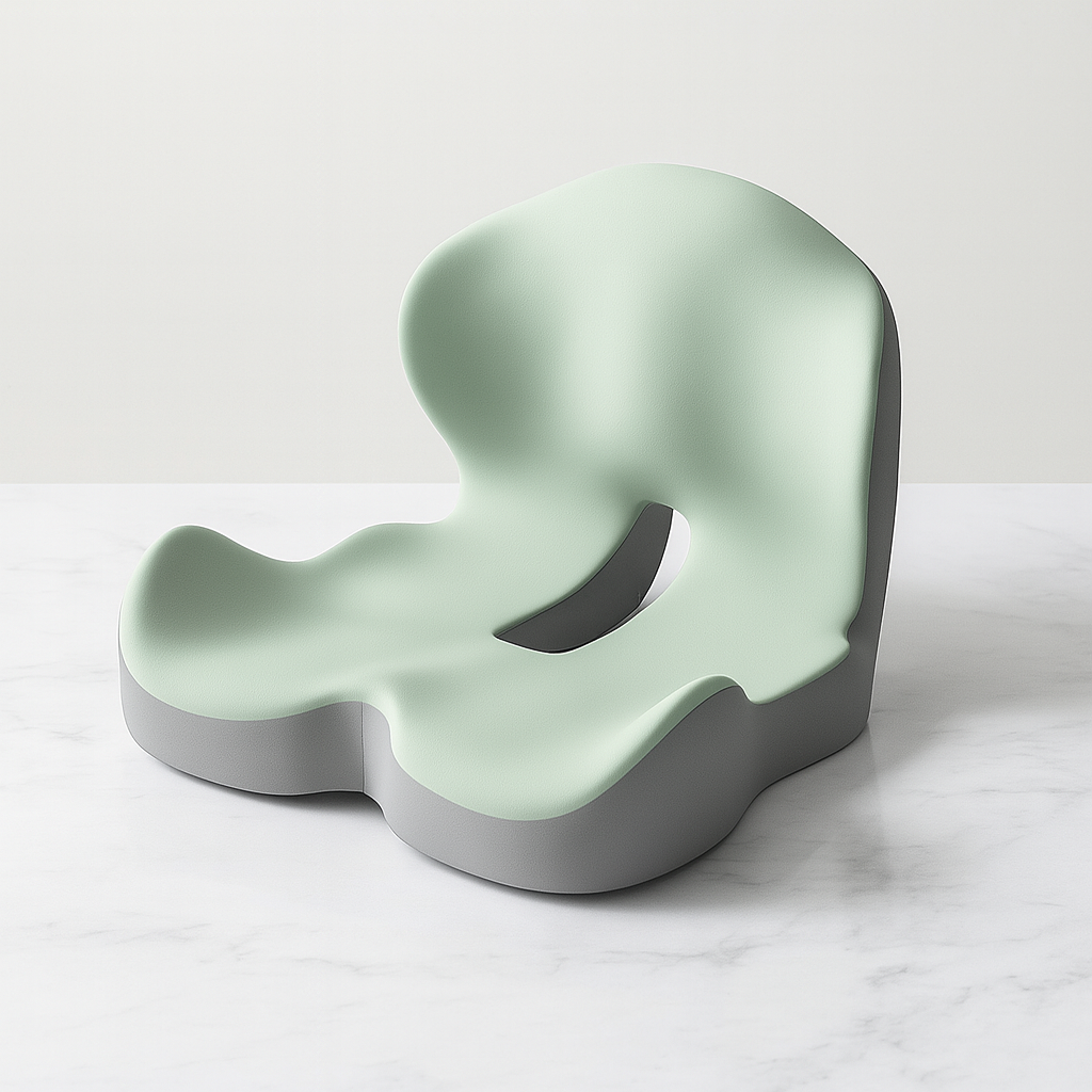 Fix4o4™ Memory Foam Seat Cushion – One-Piece Ergonomic Design for Spine & Waist Support