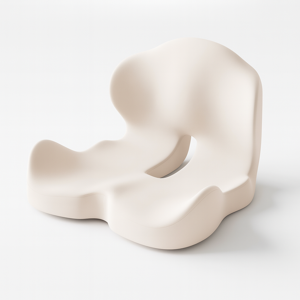 Fix4o4™ Memory Foam Seat Cushion – One-Piece Ergonomic Design for Spine & Waist Support