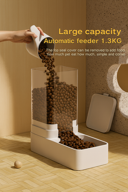 Fix4o4™ Automatic Pet Feeder & Water Dispenser – Gravity Food Storage for Cats & Dogs