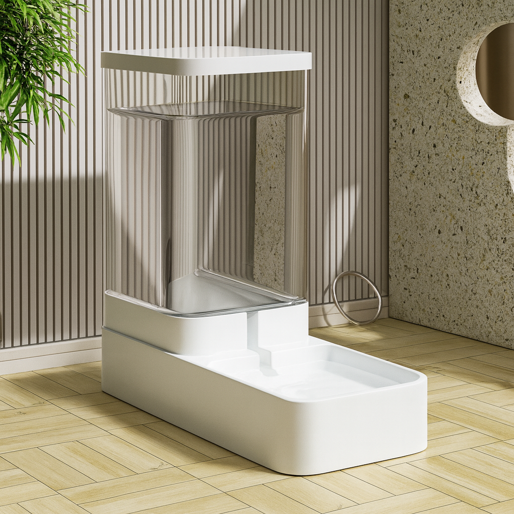 Fix4o4™ Automatic Pet Feeder & Water Dispenser – Gravity Food Storage for Cats & Dogs