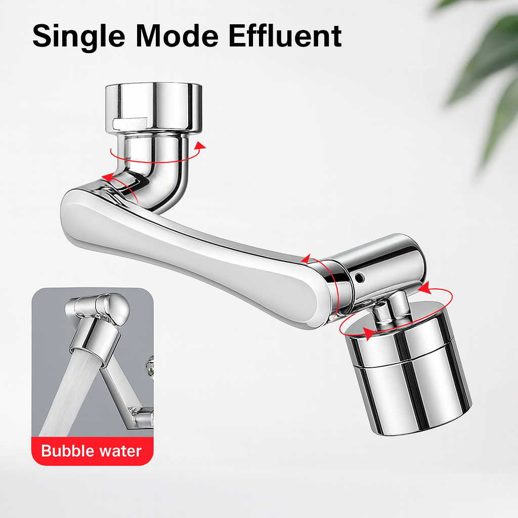 Fix4o4™ 1080° Rotatable Faucet Sprayer – Dual-Mode Water Tap Extension Nozzle for Kitchen & Bathroom
