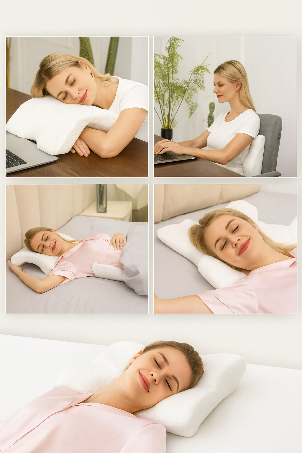 Fix4o4™ U-Shaped Memory Foam Pillow – Zero Pressure Couples & Neck Support Pillow