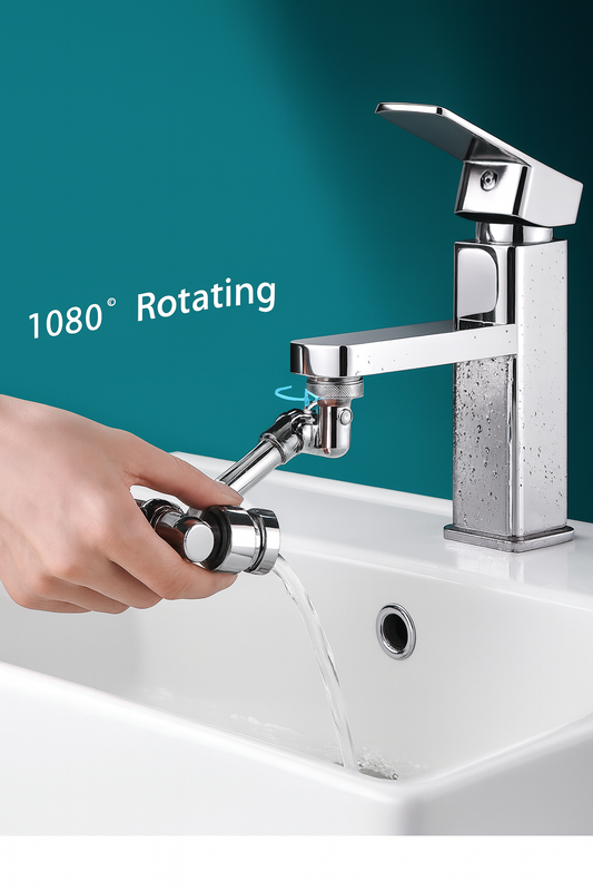 Fix4o4™ 1080° Rotatable Faucet Sprayer – Dual-Mode Water Tap Extension Nozzle for Kitchen & Bathroom