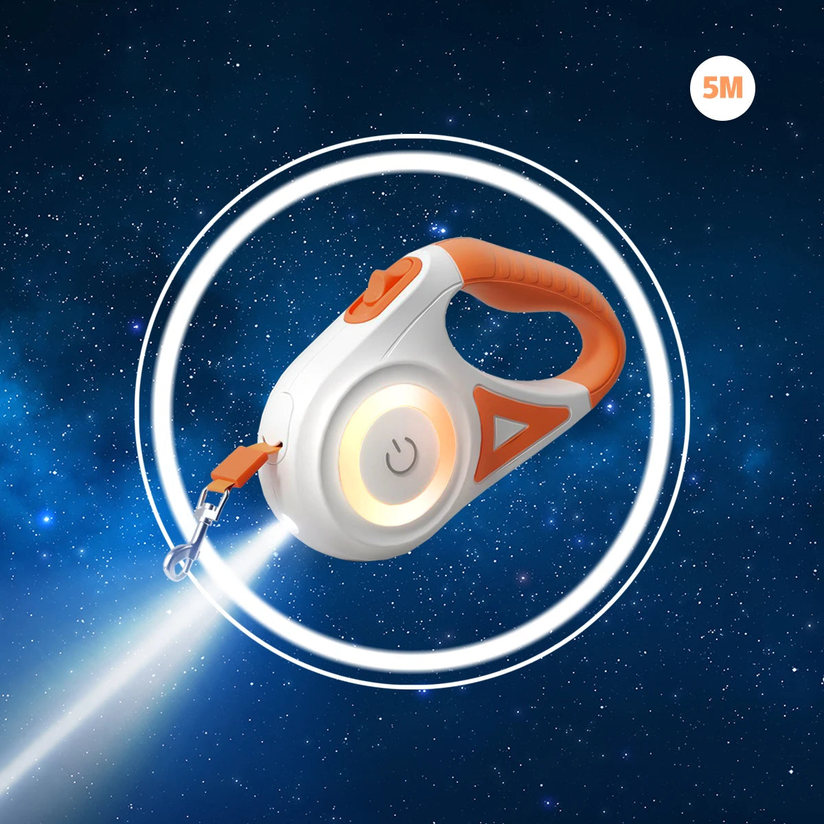 LED Retractable Dog Leash with Light for Puppies Small Medium Big Dogs Cats Pet Harness Straps Collar Accessories 3M 5M Roulette