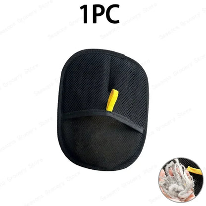 Pet Hair Removal Gloves Static Free Bidirectional Brushing Grooming Tool for Dog Cat Sofa Carpet Clothes Cleaning